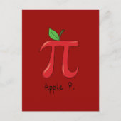 Carte postale Apple Pi Cute Math Pi Day (Devant)