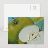 Carte postale Apple verte (Devant / Derrière)