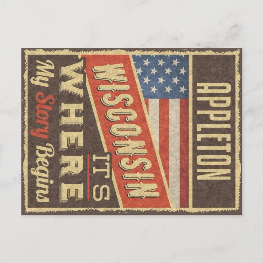 Carte Postale Appleton Wisconsin (Devant)