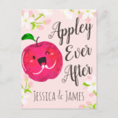 Carte Postale Appley Ever After - Apple Pun (Devant)