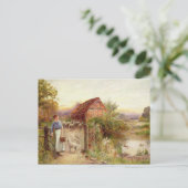 Carte Postale Apport à la maison des moutons (Debout devant)