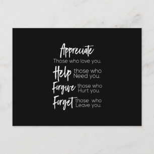 Carte Postale appreciate help forget those who loou