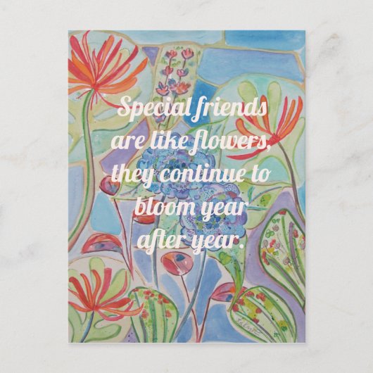 Carte Postale Appréciation de l'amitié (Devant)