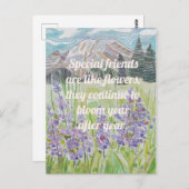 Carte Postale Appréciation de l'amitié (Devant / Derrière)