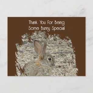 Carte Postale Appréciation de l'employé drôle Tan Bunny Pun affa
