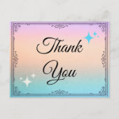 Carte Postale Appréciation des clients du Merci d'affaires (Devant)