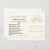 Carte postale Appréciation des étudiants (Devant / Derrière)