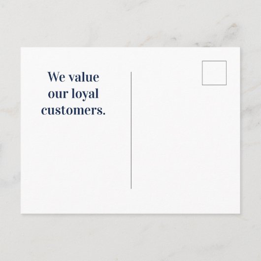 Carte Postale Appréciation du client Merci vert en herbe (Dos)