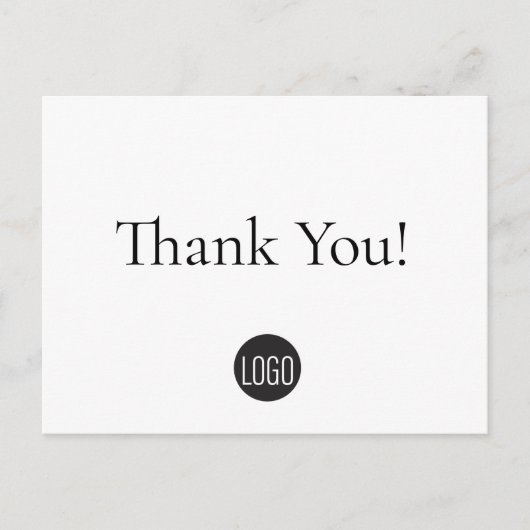 Carte Postale Appréciation du client modèle d'entreprise simple (Devant)