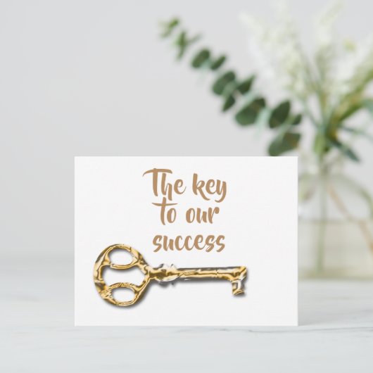 Carte Postale Appréciation du Merci client de l'employé (Debout devant)