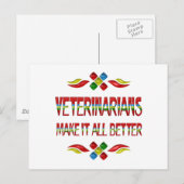 CARTE POSTALE APPRÉCIATION VÉTÉRINAIRE (Devant / Derrière)