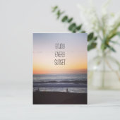 Carte Postale appréciez chaque coucher du soleil (Debout devant)