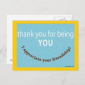 Carte Postale Appréciez votre ami (Devant / Derrière)