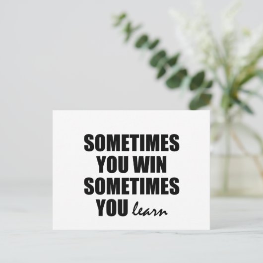 Carte Postale apprendre (Debout devant)