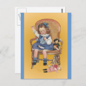 Carte Postale Apprendre À Coudre (Devant / Derrière)