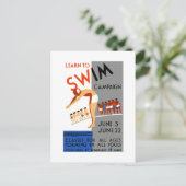 Carte Postale Apprendre À Nager (Debout devant)