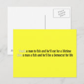 Carte Postale Apprendre à un homme à pêcher (Devant / Derrière)