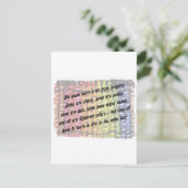 Carte Postale apprendre des crayons (Debout devant)