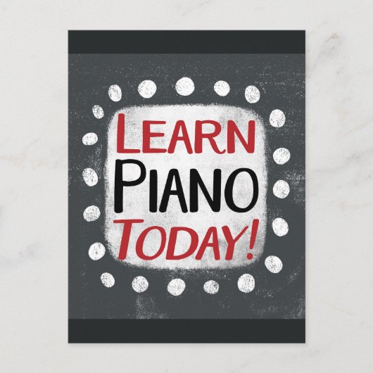 Carte postale Apprendre le piano aujourd'hui (Devant)