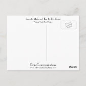 Carte Postale Apprenez à fabriquer et à tester les gros fusils ! (Dos)