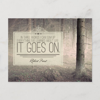 Carte Postale Appris sur la vie