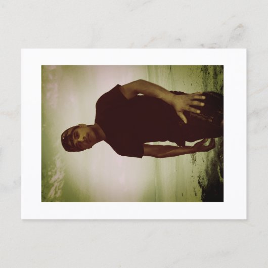 Carte Postale Approachable Wolf Post Card Print (Devant)