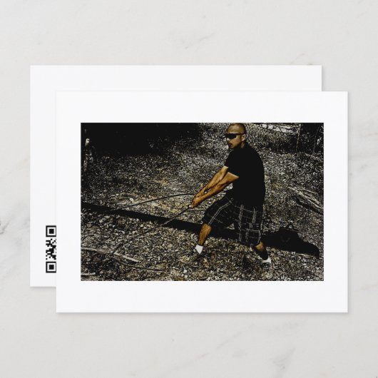 Carte Postale Approachable Wolf Post Card Print (Devant / Derrière)