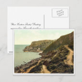 Carte Postale Approche de Babbacombe Beach, Torquay, Angleterre (Devant / Derrière)