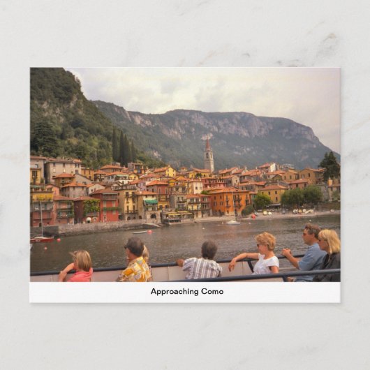 Carte Postale Approche de Como (Devant)