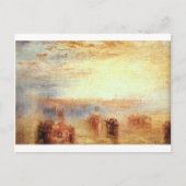 Carte Postale Approche de Venise par William Turner (Devant)