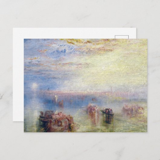 Carte Postale Approche de Venise par William Turner (Devant / Derrière)