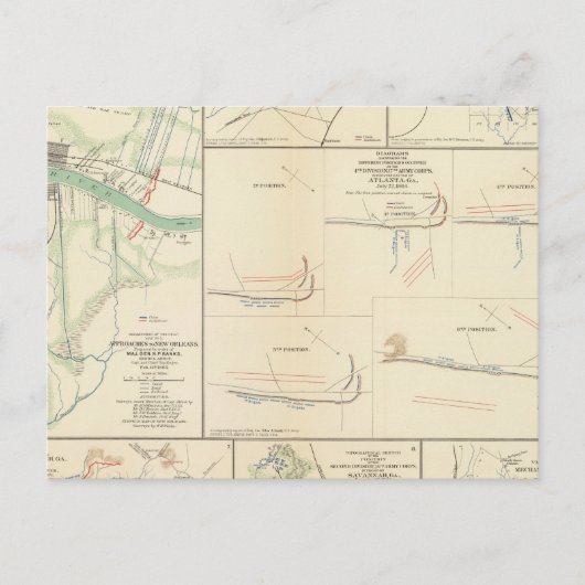 Carte Postale Approches de la Nouvelle-Orléans (Devant)