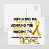 Carte Postale Appui à l'acceptation de l'honneur 3.2 Cancer de l (Devant / Derrière)