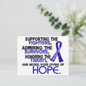 Carte Postale Appui à l'acceptation du respect du cancer du côlo (Debout devant)