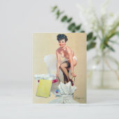 Carte Postale Appuyer sur (Debout devant)