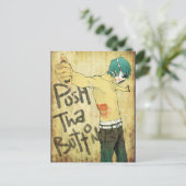 Carte Postale Appuyer sur le bouton Tha (Debout devant)