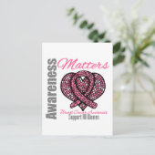 Carte Postale Appuyer toutes les femmes La sensibilisation au ca (Debout devant)