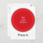 Carte Postale Appuyez sur le bouton (Devant / Derrière)