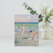 Carte Postale Après la natation | Paul Fischer (Debout devant)