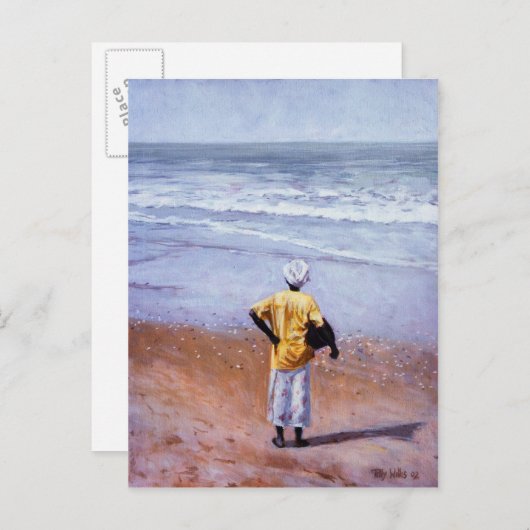 Carte Postale Après la tempête 2002 (Devant / Derrière)