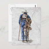 Carte Postale Après le rodéo (Devant / Derrière)