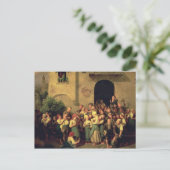 Carte Postale Après l'école, 1844 (Debout devant)