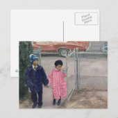 Carte Postale Après l'école 1991 (Devant / Derrière)