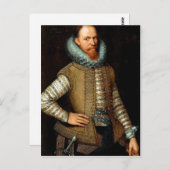 Carte Postale (après) Michiel Jansz van Mierevelt : Maurice de N (Devant / Derrière)