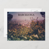 CARTE POSTALE APRÈS-MIDI À BARCELONE POSTCARD (Devant / Derrière)