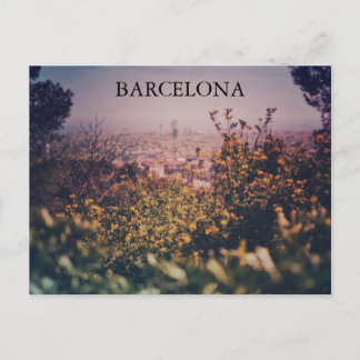 CARTE POSTALE APRÈS-MIDI À BARCELONE POSTCARD
