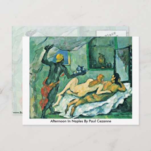 Carte Postale Après-Midi À Naples Par Paul Cezanne (Devant / Derrière)