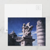 Carte Postale Après-midi à Pise (Devant / Derrière)