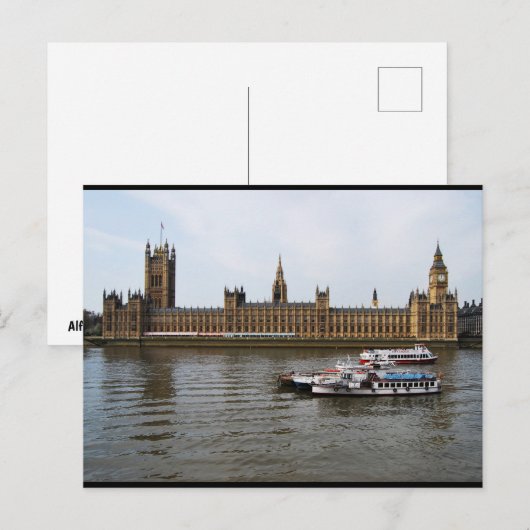 Carte Postale Après-midi à Westminster (Devant / Derrière)