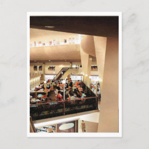 Carte Postale Après-midi au centre commercial, inspiré des année